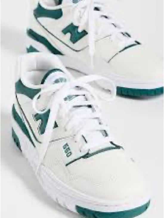 New Balance Shoes - New Balance 550 White/team forest green